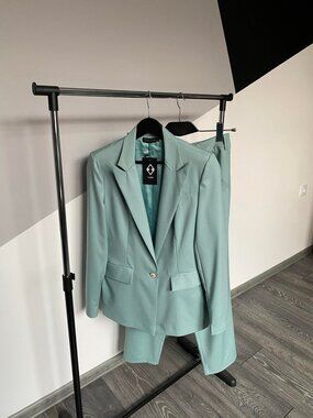 Elegant Classy Set Jacket & Pants, Made by Vlesh Designer in Europe, Size - 3X